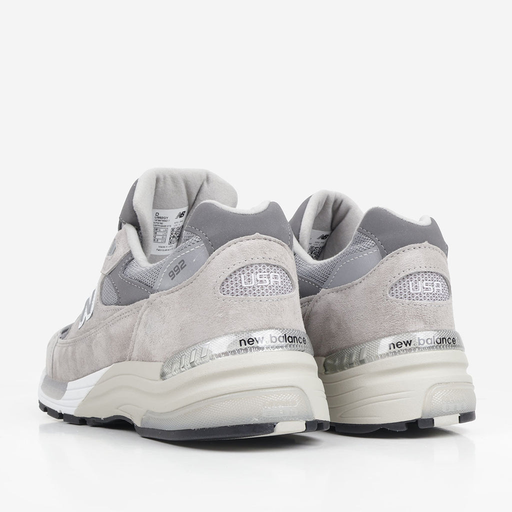 New Balance Made In USA 992 Shoes, Grey Grey 006 White, Detail Shot 4