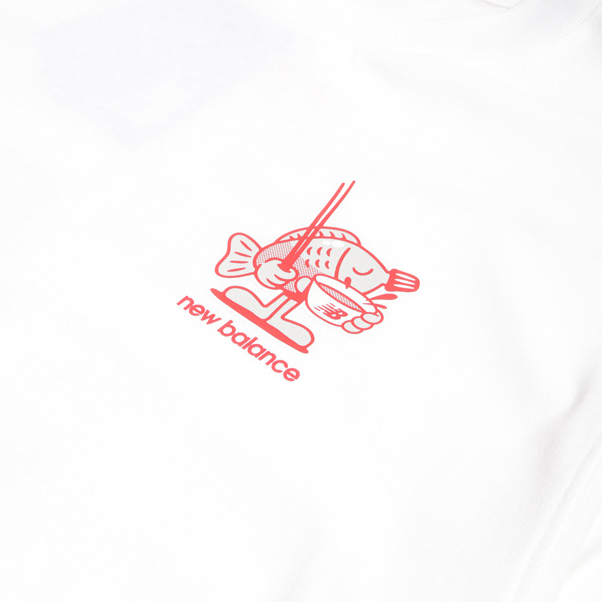 New Balance Ramen T-Shirt, White, Detail Shot 2