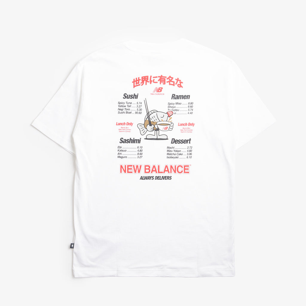 New Balance Ramen T-Shirt, White, Detail Shot 3