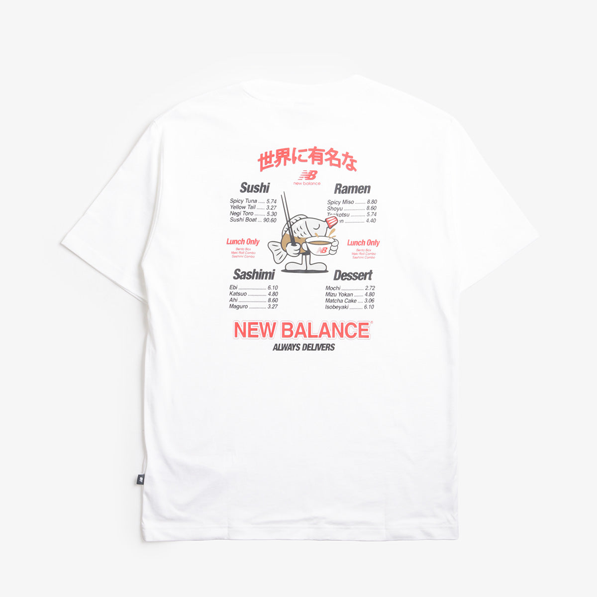 New Balance Ramen T-Shirt, White, Detail Shot 3