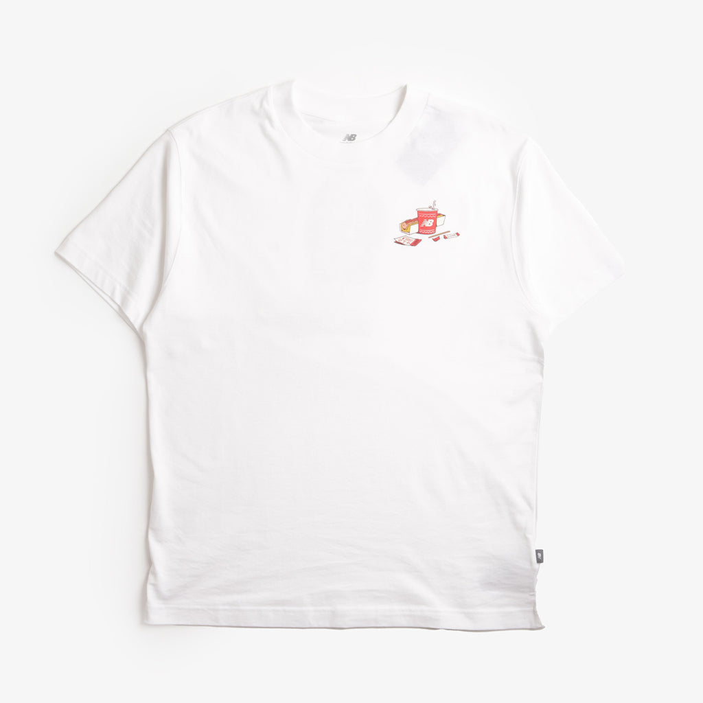 New Balance Spectator T-Shirt, White, Detail Shot 2