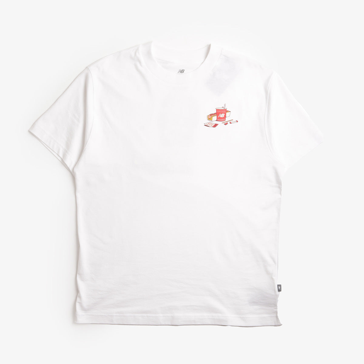New Balance Spectator T-Shirt, White, Detail Shot 2