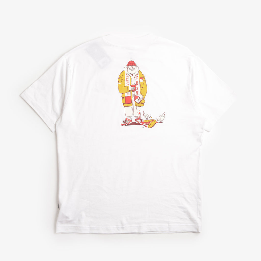 New Balance Spectator T-Shirt, White, Detail Shot 1