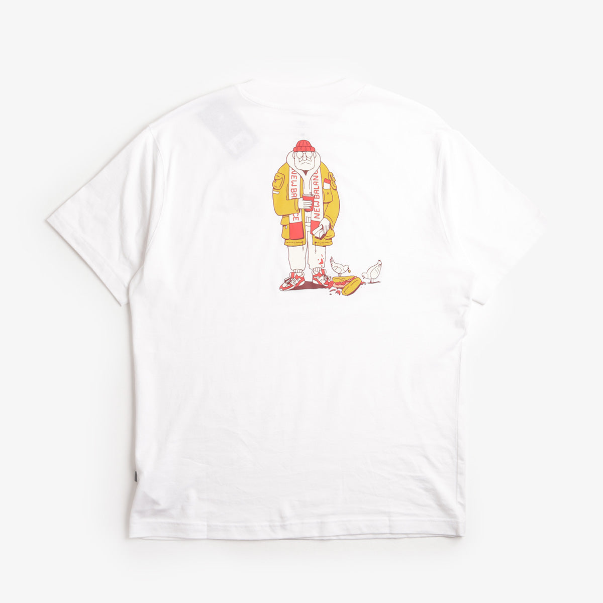 New Balance Spectator T-Shirt, White, Detail Shot 1