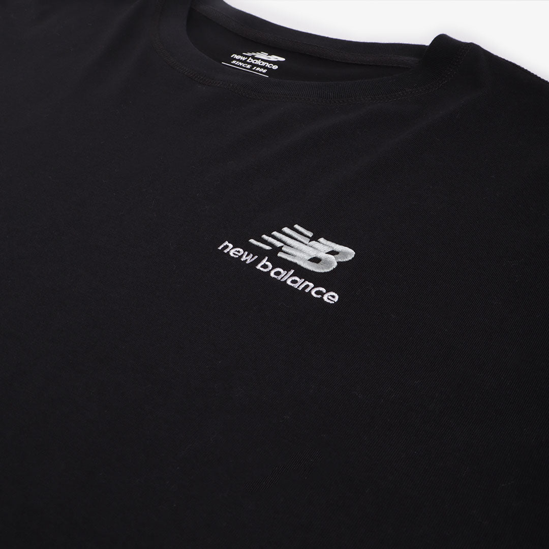 New Balance Uni-ssentials T-Shirt, Black, Detail Shot 2