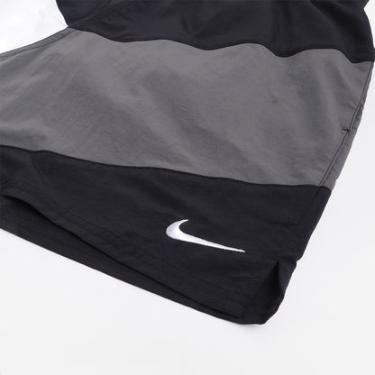 Nike Swim Multi Logo Vortex 5" Volley Shorts, Black, Detail Shot 2