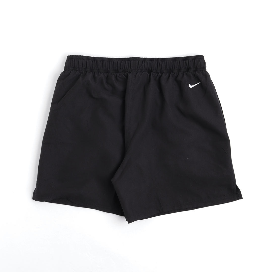 Nike Swim Swoosh Break 5" Volley Shorts, Black, Detail Shot 4