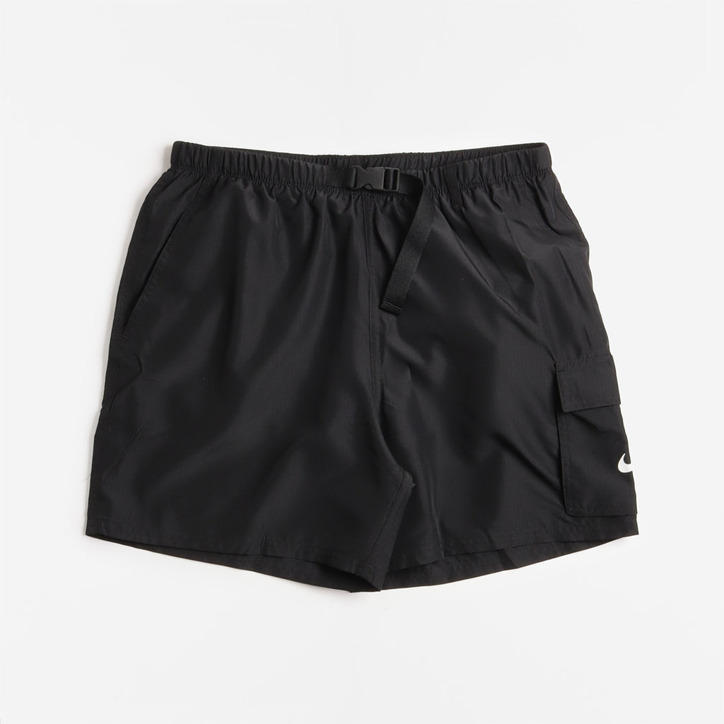 Nike Swim Voyage 5" Volley Shorts, Black, Detail Shot 1
