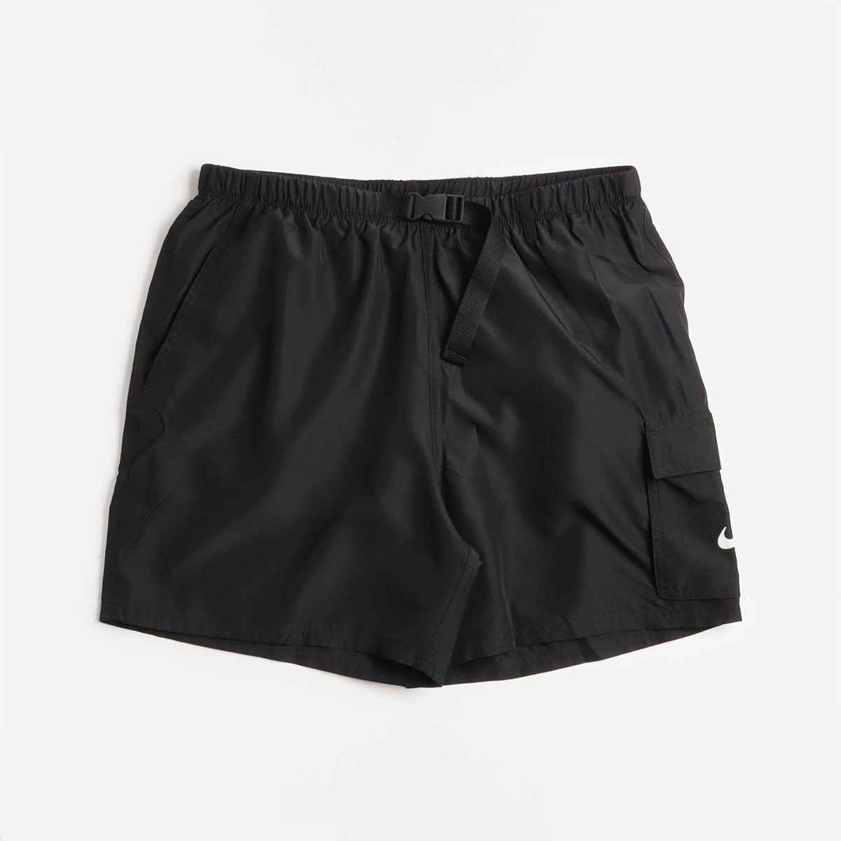 Nike Swim Voyage 5" Volley Shorts, Black, Detail Shot 1