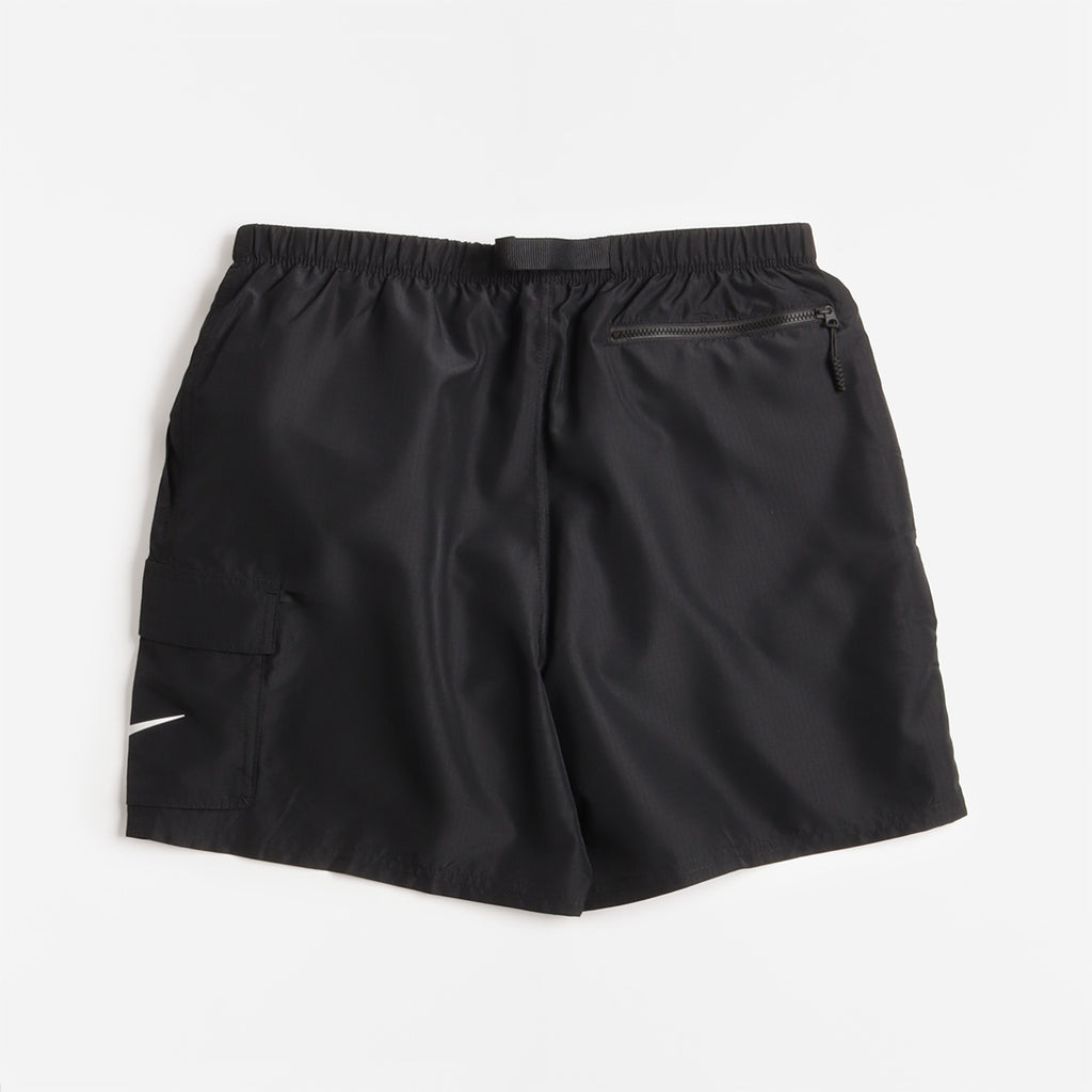 Nike Swim Voyage 5" Volley Shorts, Black, Detail Shot 4