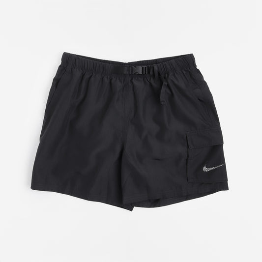 Nike Swim Voyage 5" Volley Shorts, Black, Detail Shot 1