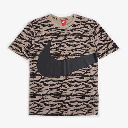 Nike Sportswear Vaporwave Swoosh T-shirt, Khaki Black Black, Detail Shot 1