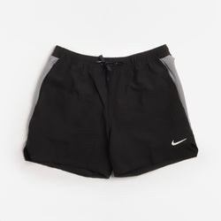 thumbnail Nike Swim Contend Essential 5" Volley Shorts, Black, Detail Shot 1