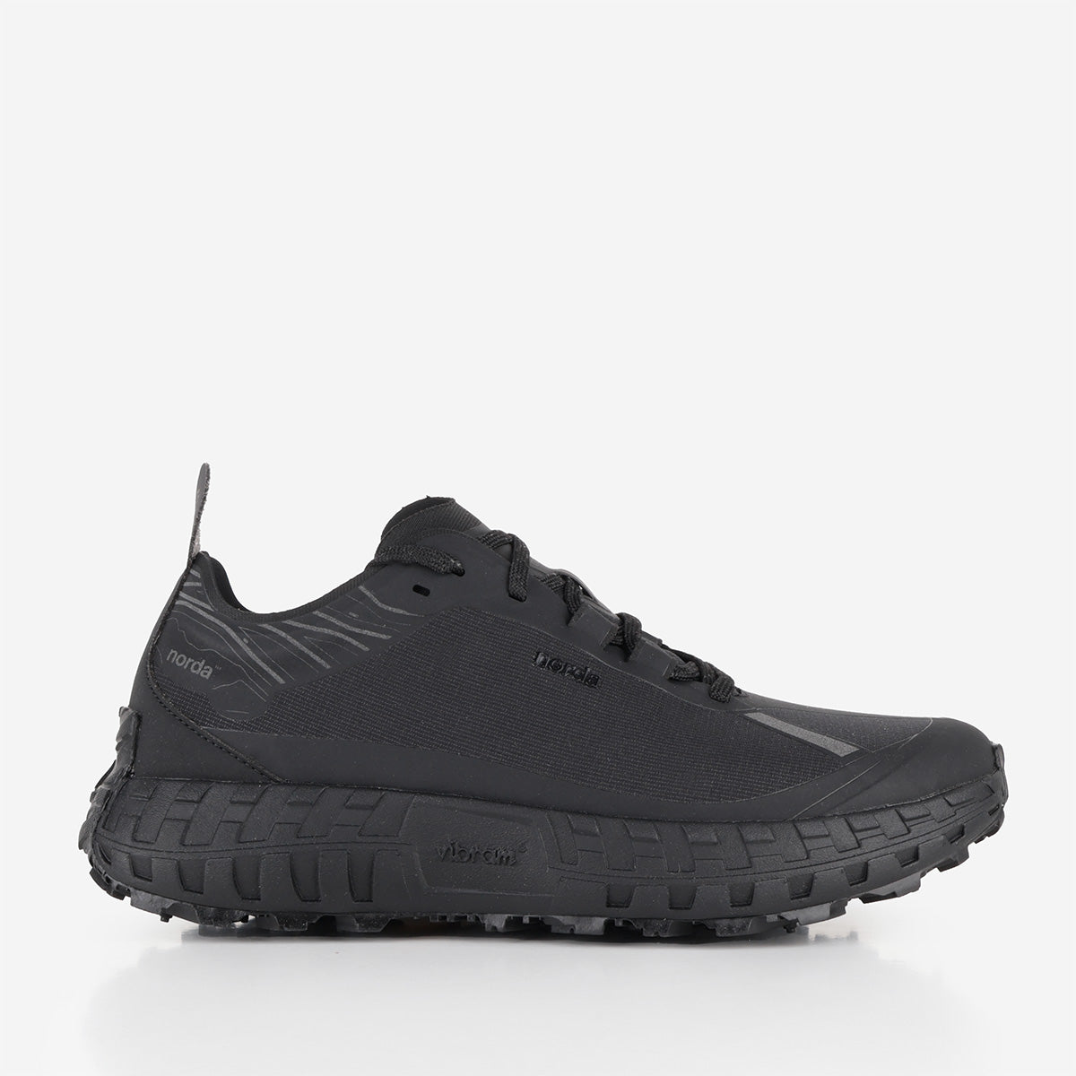 Norda 001 Shoes, Stealth Black, Detail Shot 1