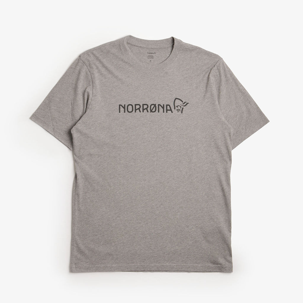 Norrona  29 Cotton Norrona Viking T-Shirt, Drizzle Melange, Detail Shot 1