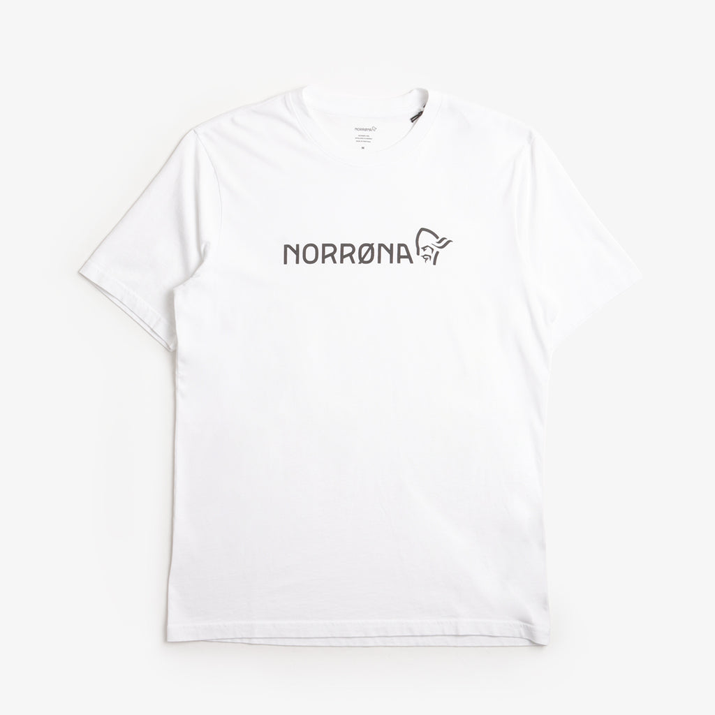 Norrona  29 Cotton Norrona Viking T-Shirt, Pure White, Detail Shot 1