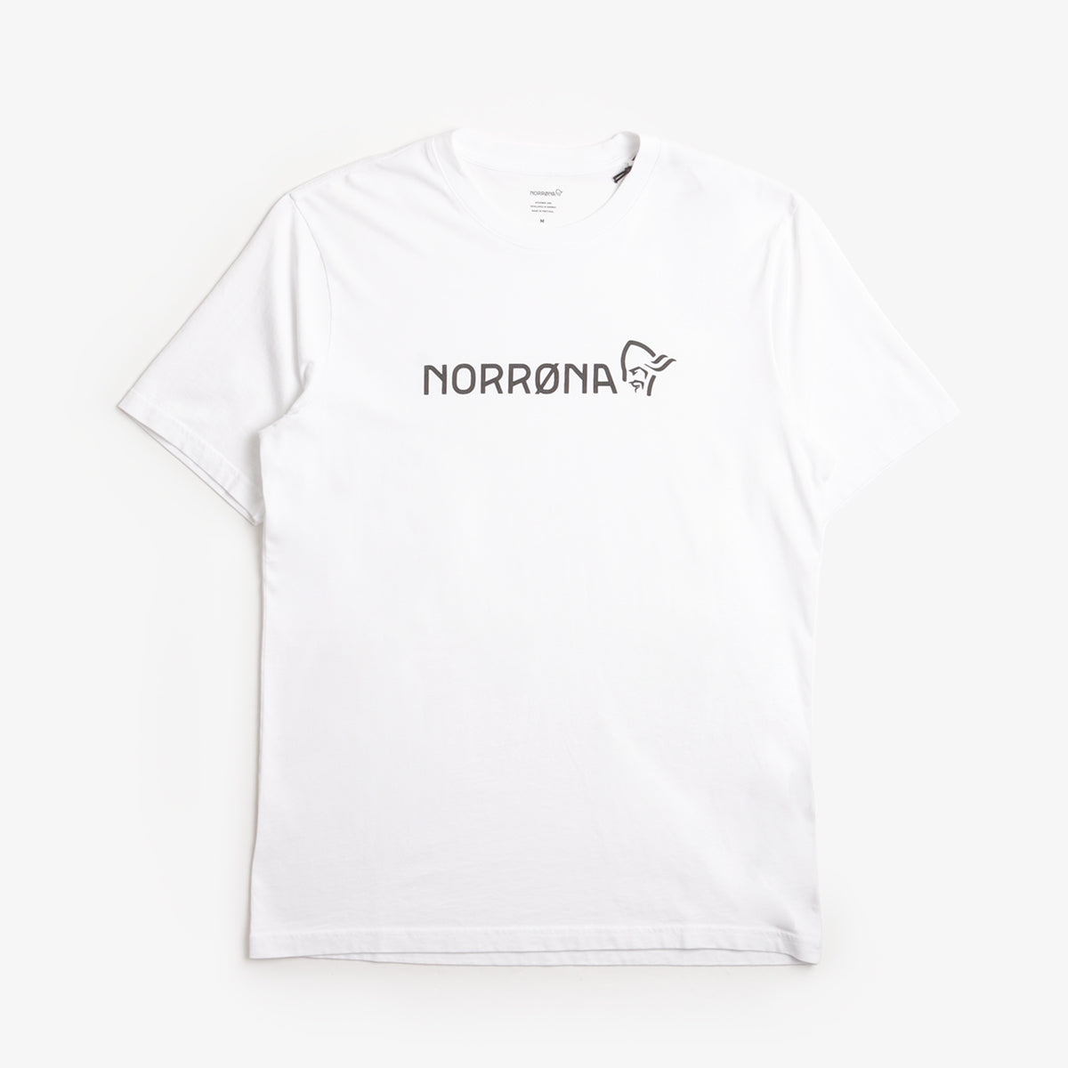 Norrona  29 Cotton Norrona Viking T-Shirt, Pure White, Detail Shot 1