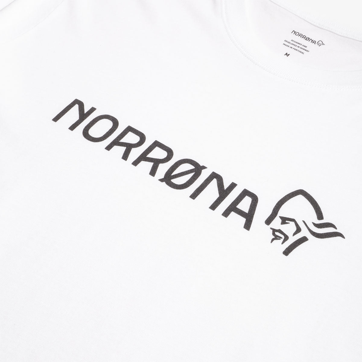Norrona  29 Cotton Norrona Viking T-Shirt, Pure White, Detail Shot 2