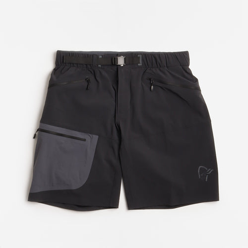 Norrona Falketind Flex1 Light Shorts, Caviar Black, Detail Shot 1
