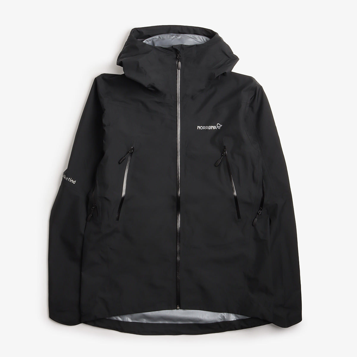 main Norrona Falketind Gore-Tex Jacket, Caviar Black, Detail Shot 1