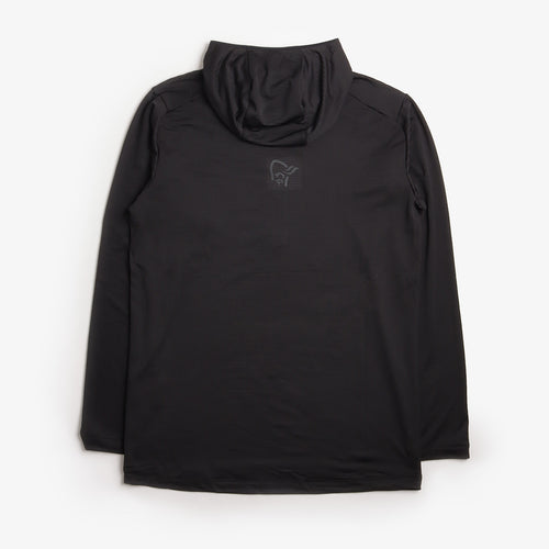 Norrona Falketind Warm1 Hoodie, Caviar Black, Detail Shot 2