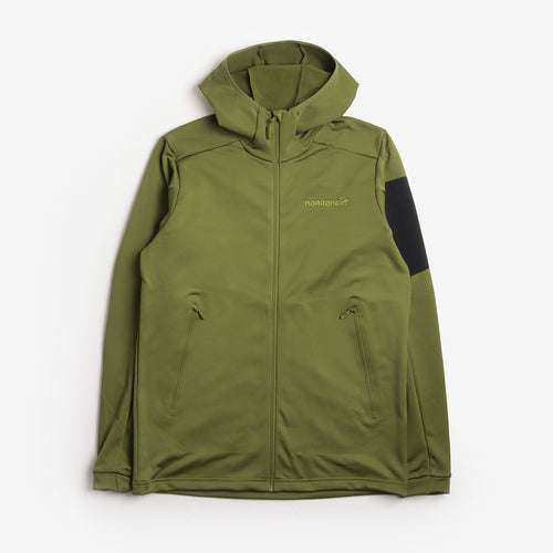 Norrona Falketind Warm2 Stretch Hoodie, Pesto, Detail Shot 1