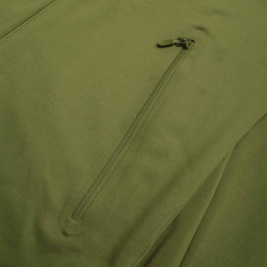Norrona Falketind Warm2 Stretch Hoodie, Pesto, Detail Shot 6