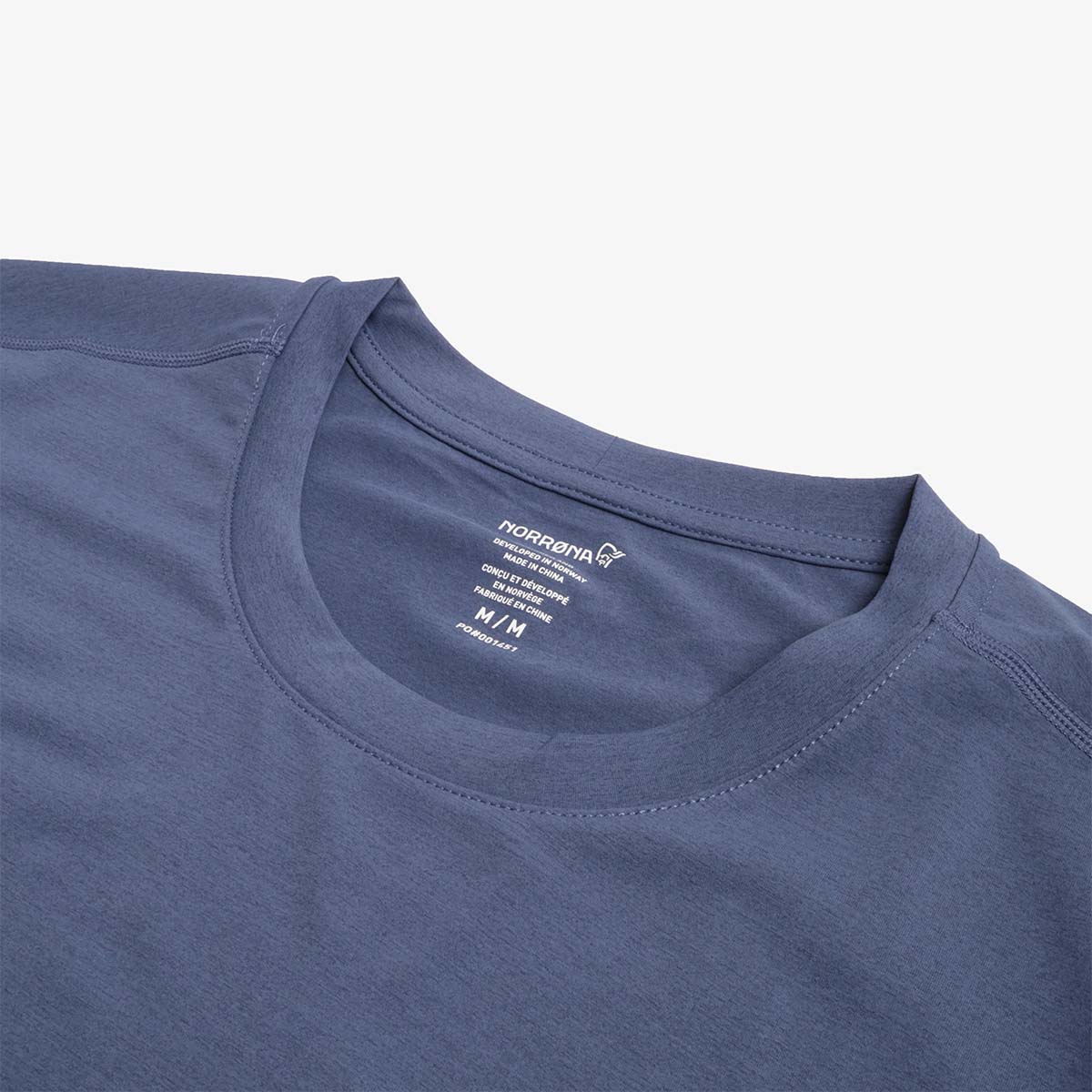 Norrona Tech Femund Long Sleeve T-Shirt, Vintage Indigo, Detail Shot 3