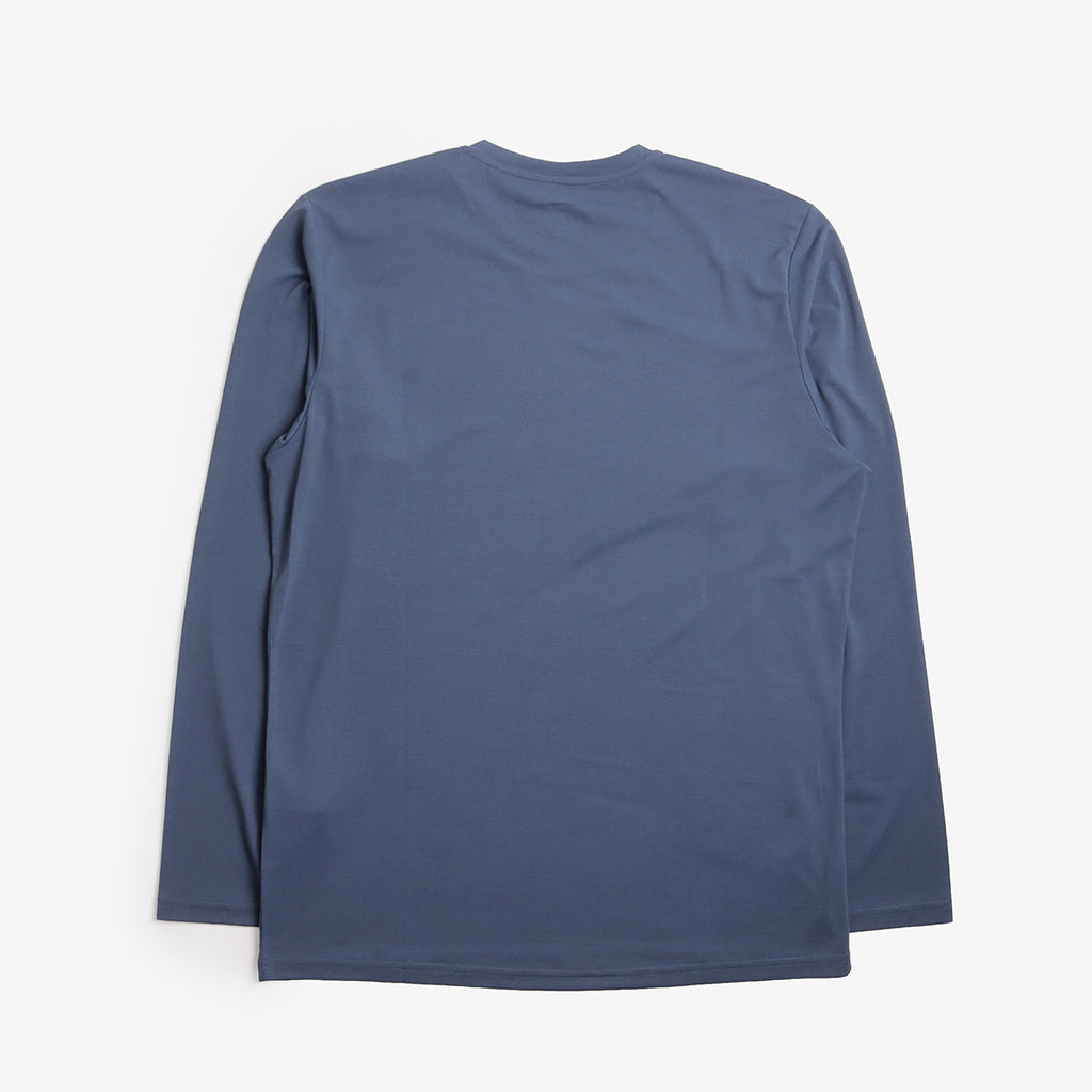 Norrona Tech Femund Long Sleeve T-Shirt, Vintage Indigo, Detail Shot 4
