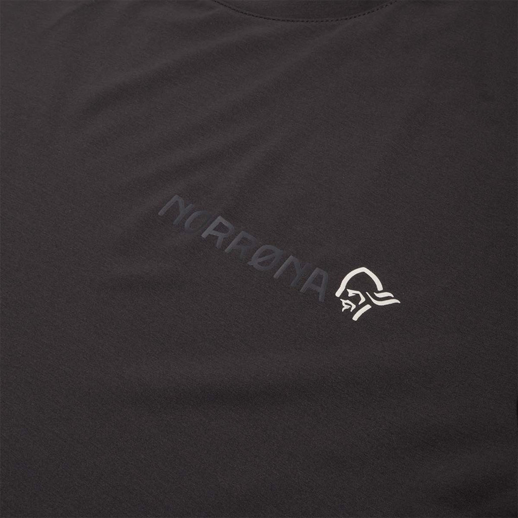 Norrona Tech Femund T-Shirt, Caviar Black, Detail Shot 2