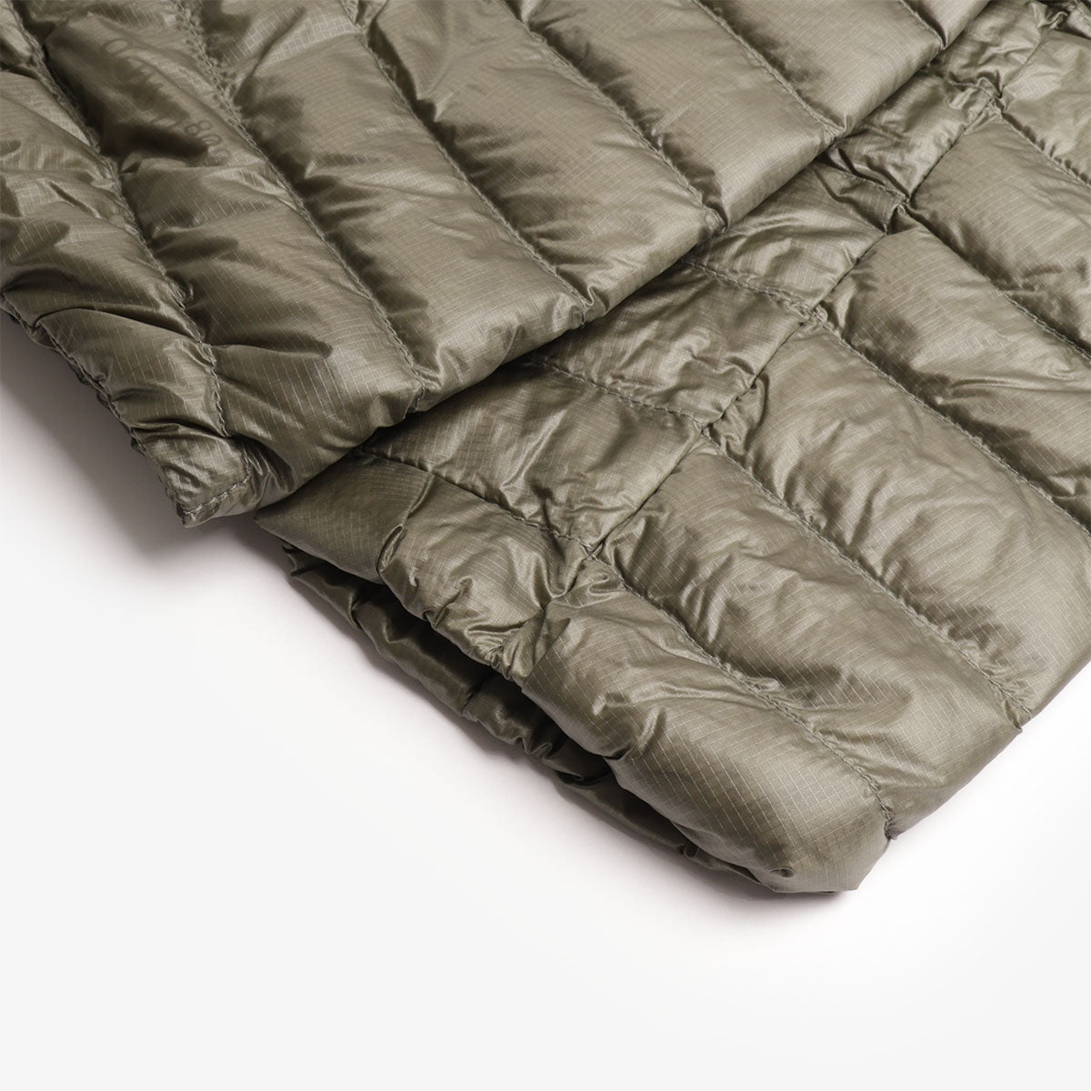 Hem and baffle detail on Norrona Down800 jacket