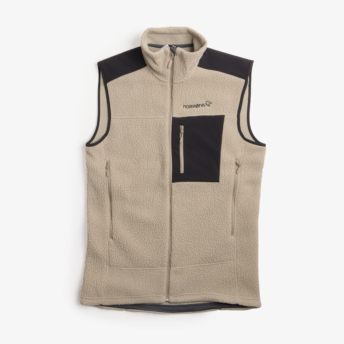 Norrona Trollveggen Warm3 Vest, Winter Twig, Detail Shot 1