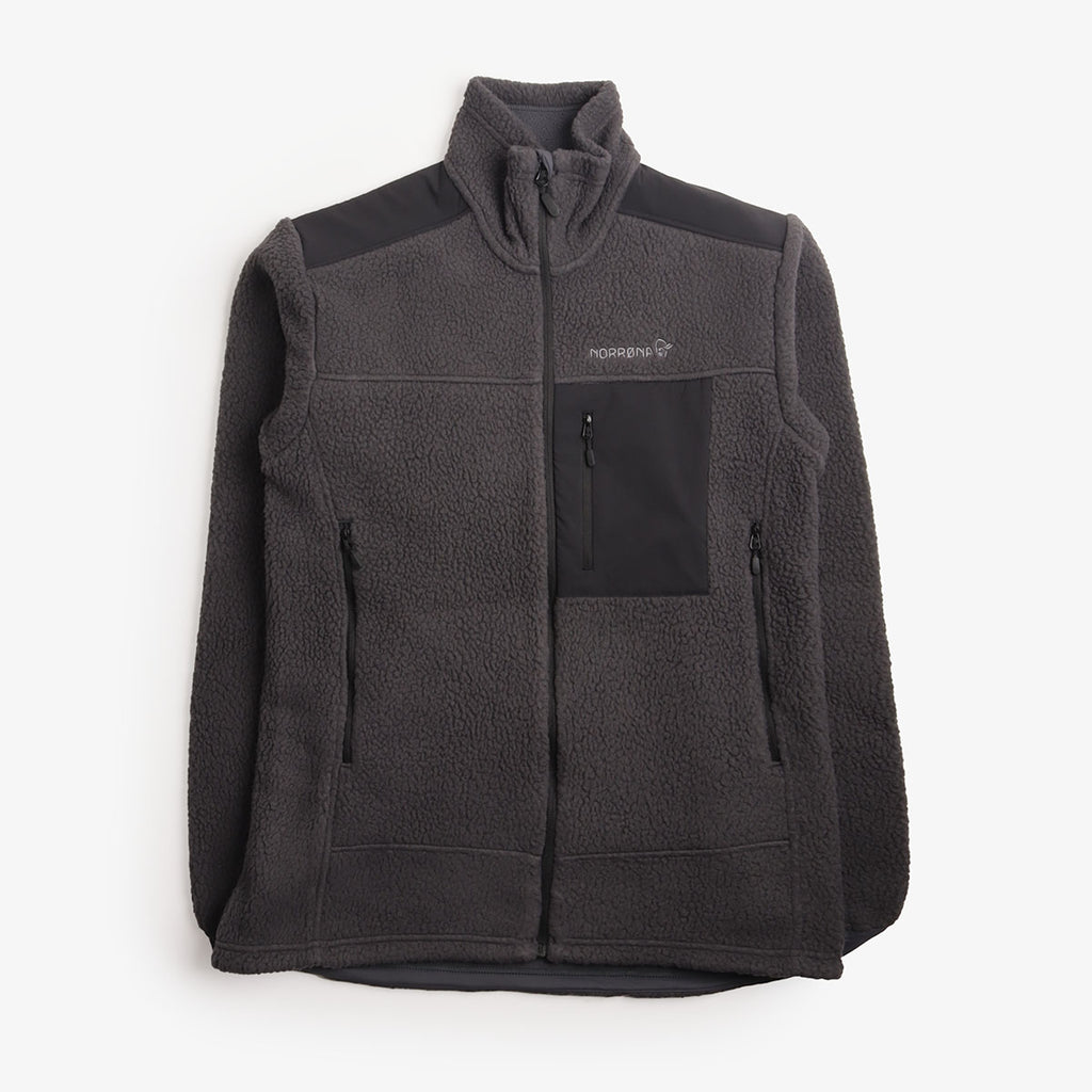 Norrona Trollveggen Warm3 Jacket in Phantom, front view