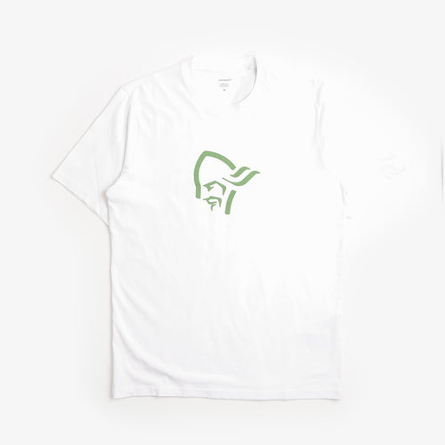 Norrona /29 Cotton Viking T-Shirt in Pure White, front view