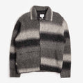 Norse Projects Erik Gradient Alpaca Wool Jacket, Charcoal Melange, Detail Shot 1