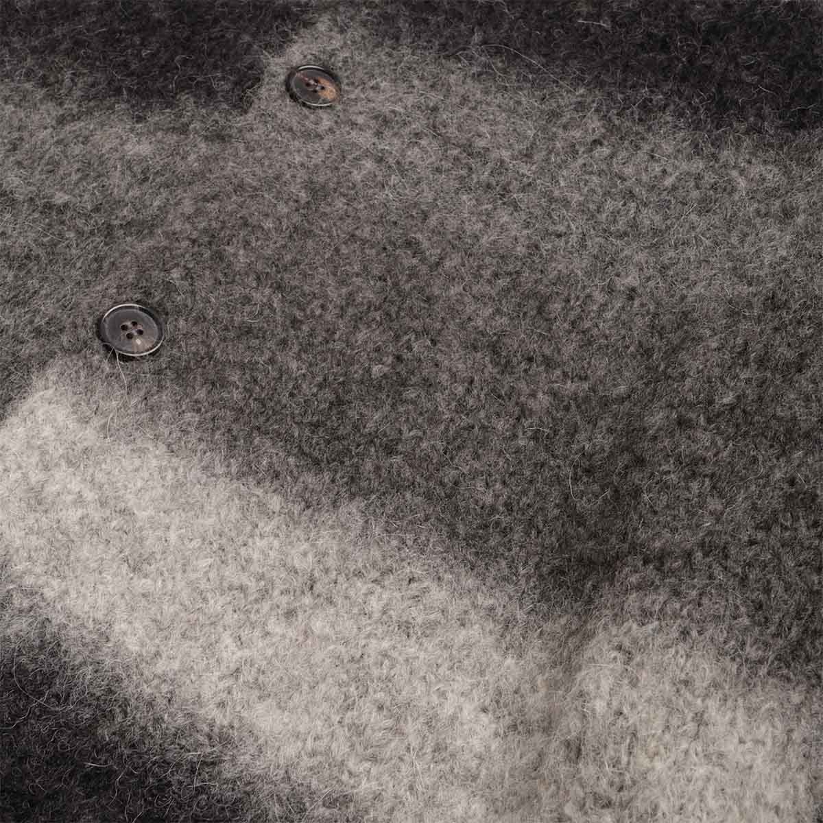 Norse Projects Erik Gradient Alpaca Wool Jacket, Charcoal Melange, Detail Shot 4