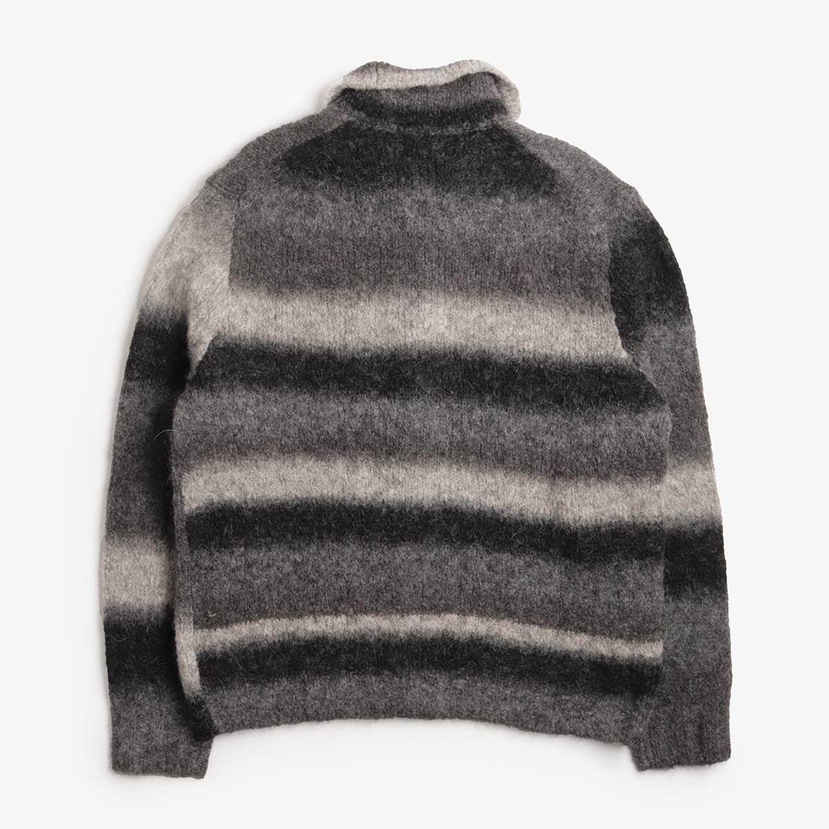 Norse Projects Erik Gradient Alpaca Wool Jacket, Charcoal Melange, Detail Shot 2