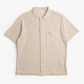 Norse Projects Gustav Crochet Jersey Shirt, Oatmeal, Detail Shot 1