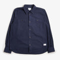 Norse Projects Algot Cotton Ripstop Relaxed Shirt, Workwear Blue, Detail Shot 1
