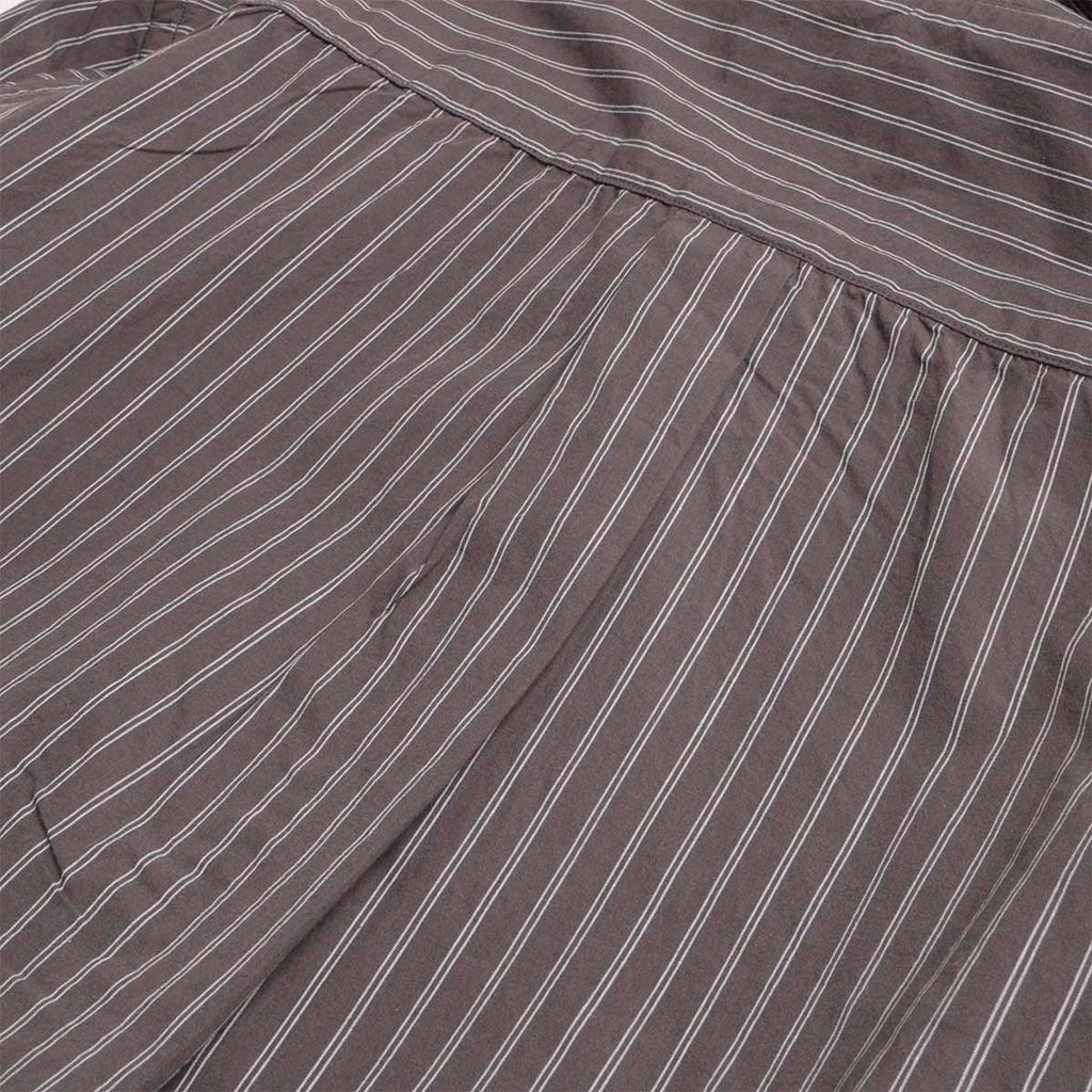 Norse Projects Algot Poplin Stripe Shirt, Graphite, Detail Shot 5