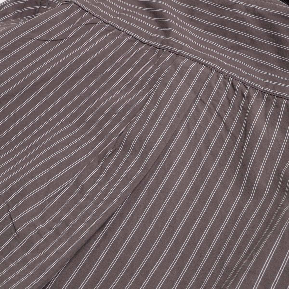 Norse Projects Algot Poplin Stripe Shirt, Graphite, Detail Shot 5