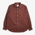 Norse Projects Algot Twill Shirt, Mahogany, Detail Shot 1