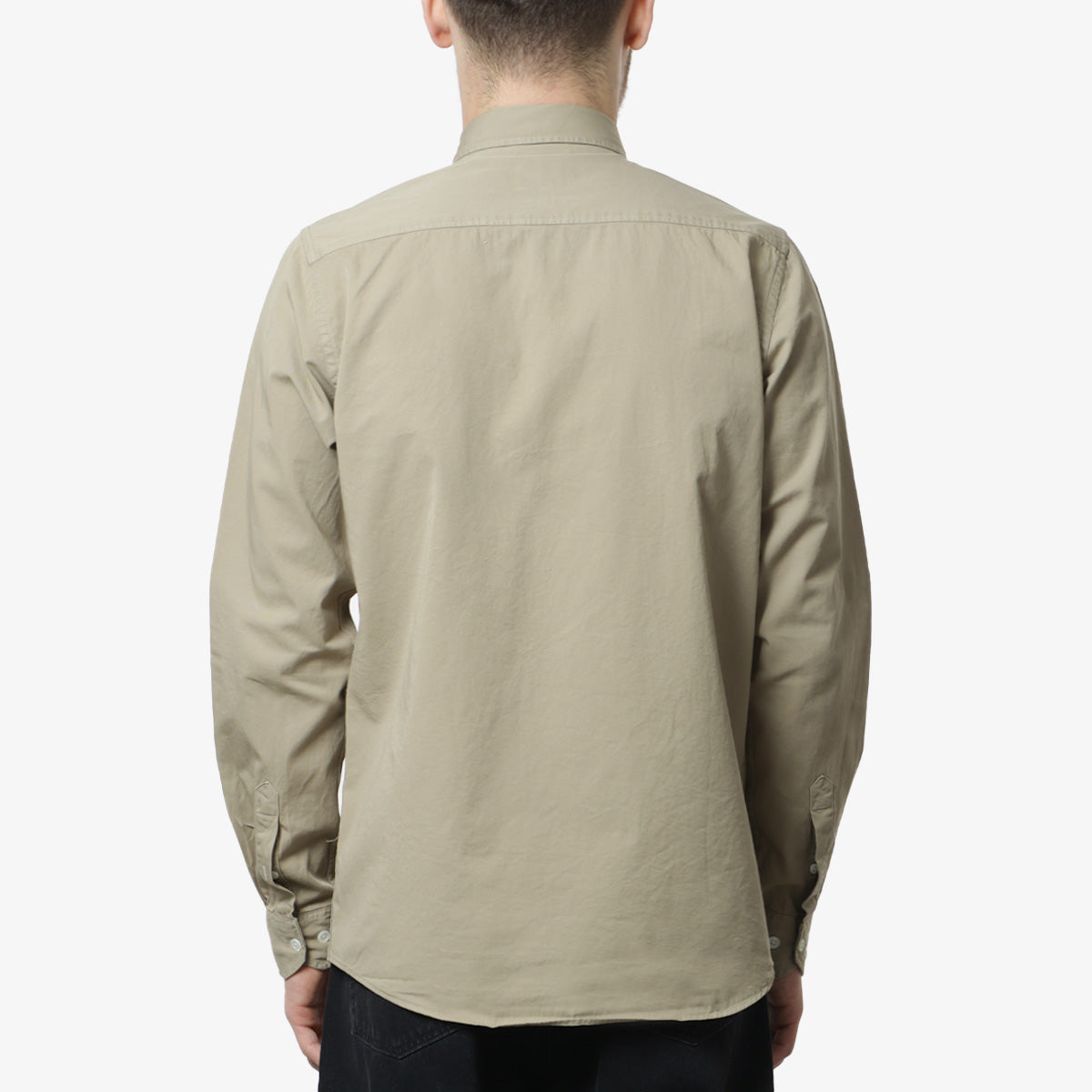 Norse Projects Anton Light Twill Shirt, Clay, Detail Shot 4