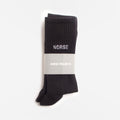 Norse Projects Bjarki Logo Sport Socks, Black, Detail Shot 1