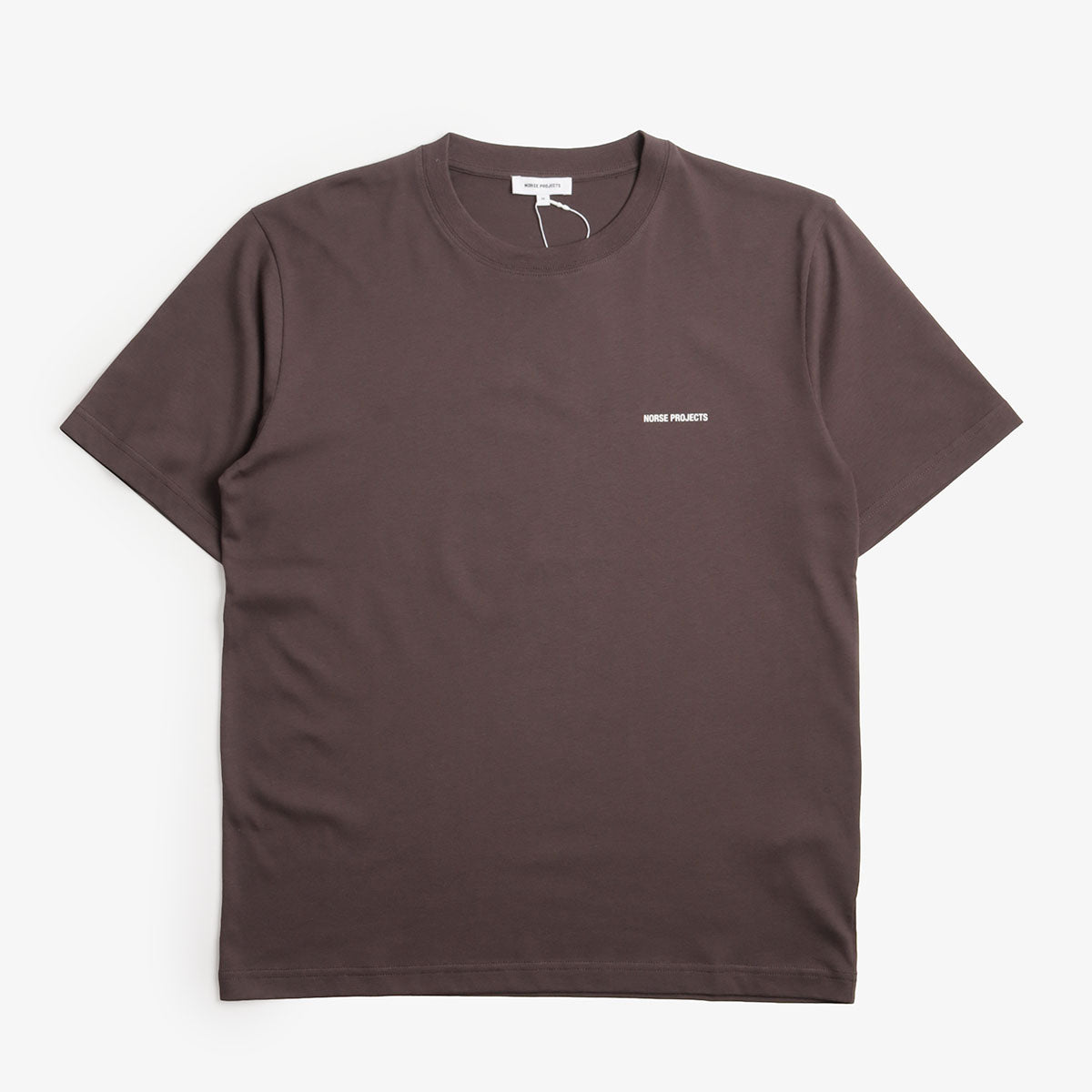 Norse Projects Dyrehaven Organic Logo Print T-Shirt, Shale, Detail Shot 1
