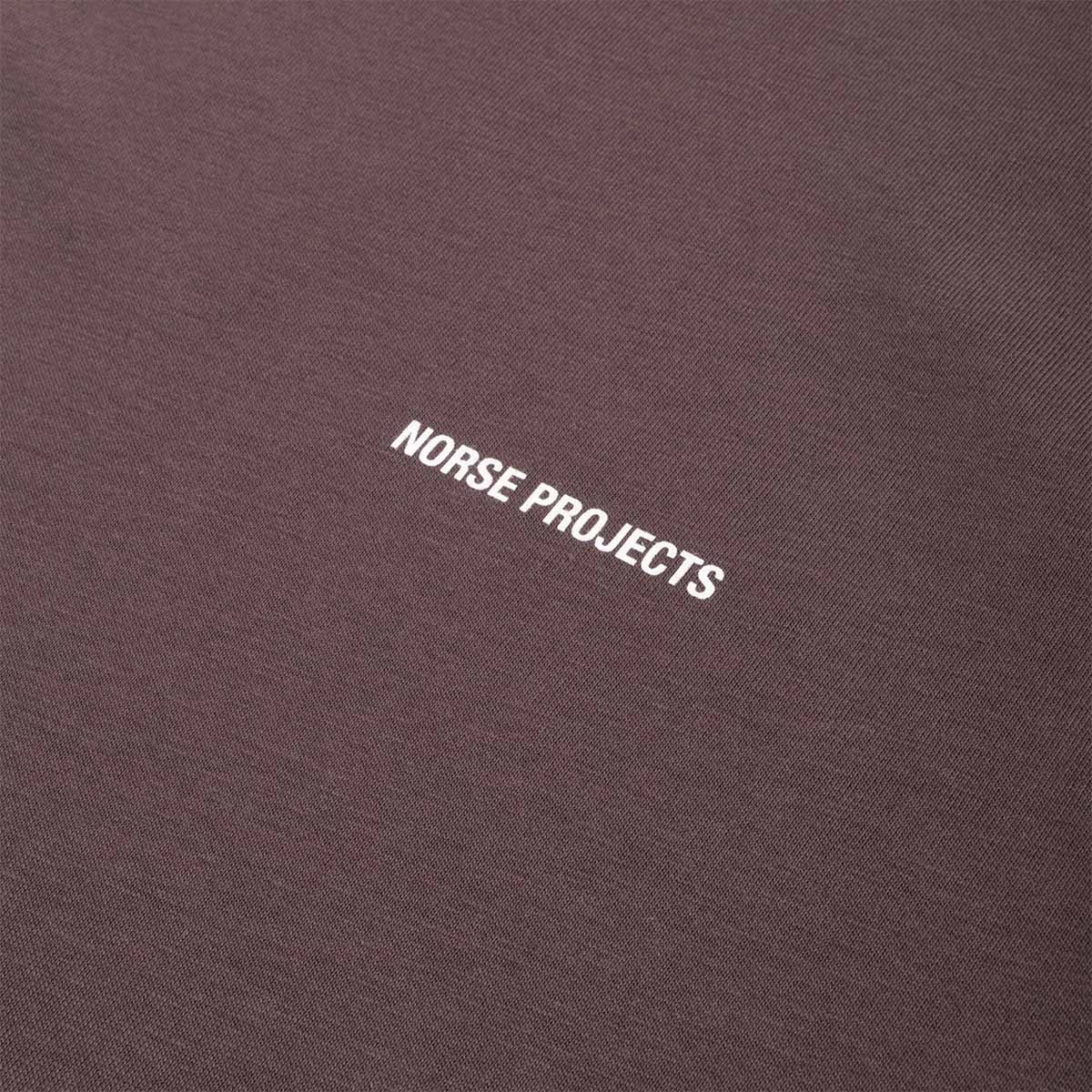main Norse Projects Dyrehaven Organic Logo Print T-Shirt, Shale, Detail Shot 2