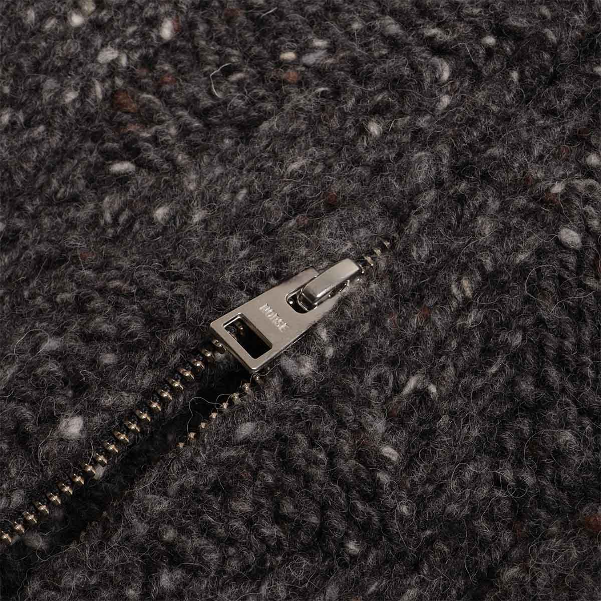 Norse Projects Erik Donegal Diamond Jacket, Charcoal Grey, Detail Shot 4