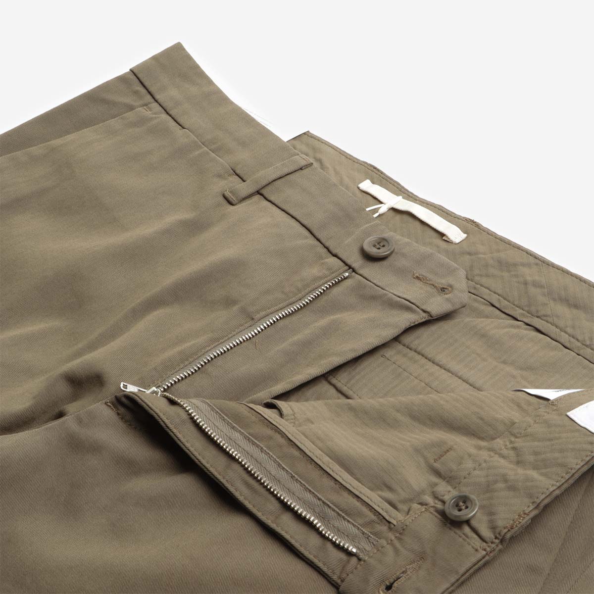 Norse Projects Aros Regular Light Stretch Pant, Sediment Green, Detail Shot 5