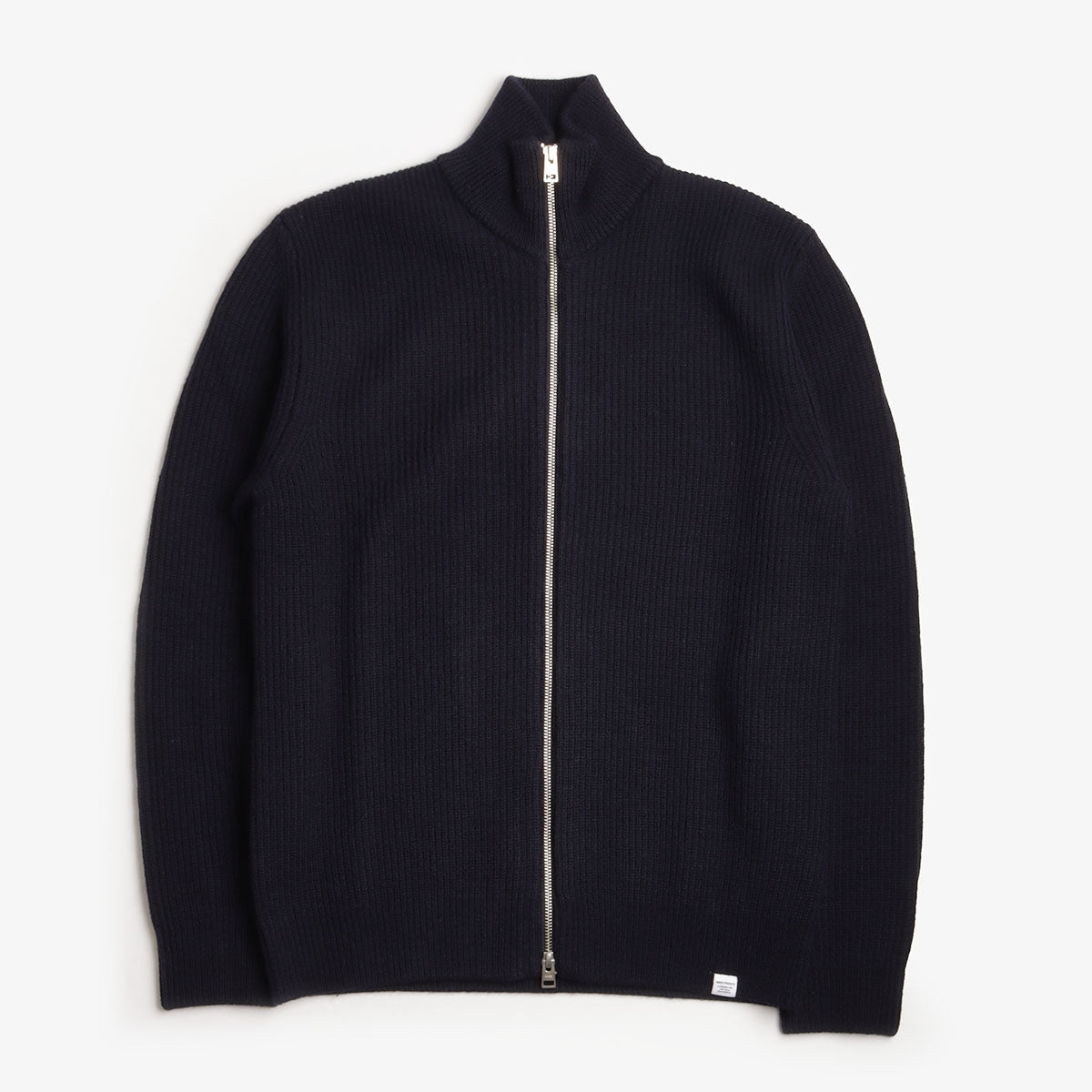 main Norse Projects Hagen Cotton Wool Jacket, Dark Navy, Detail Shot 1