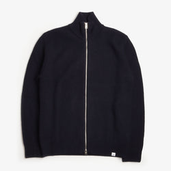 thumbnail Norse Projects Hagen Cotton Wool Jacket, Dark Navy, Detail Shot 1